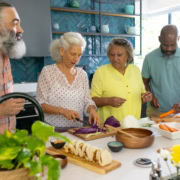 Healthy senior nutrition and meal preparation for aging adults.